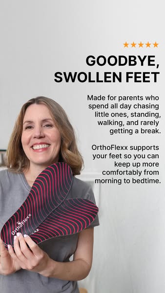 OrthoFlexx ad: Insoles For Alignment And Stability
