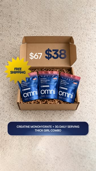 OMNI Longevity ad: Real Creatine - 43% OFF TODAY 👉