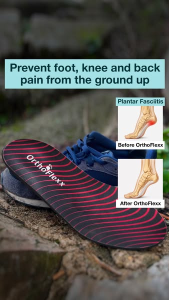 OrthoFlexx ad: Insoles For Alignment And Stability