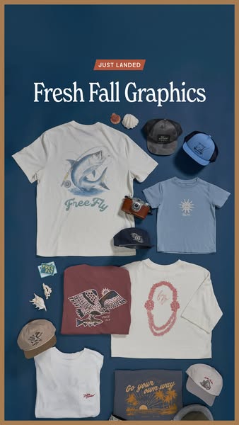 Free Fly Apparel ad: New Fall Graphics