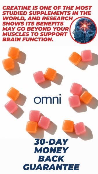 OMNI Longevity ad: Real Creatine - 43% OFF TODAY 👉