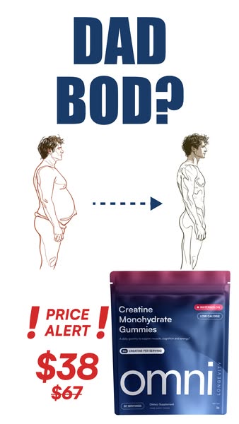 OMNI Longevity ad: Creatine Made Delicious 🍉 🍑