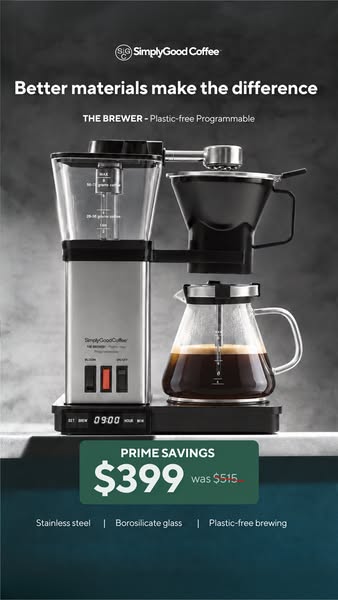 Simply Good Coffee ad: It's Prime Savings Time!