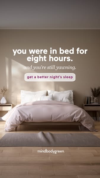 mindbodygreen ad: Tart cherry = 84 more min sleep 🍒
