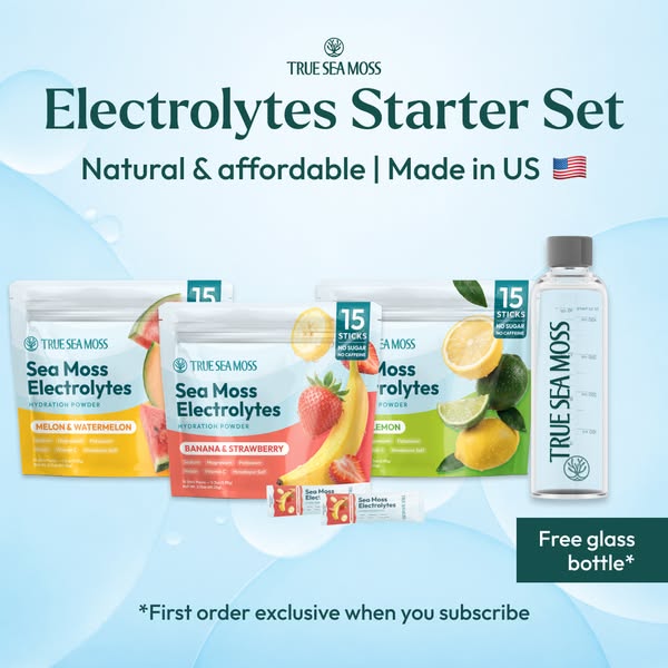 True Sea Moss Health ad: Nature's own hydration powder: Up to 40% Off + Free Gift