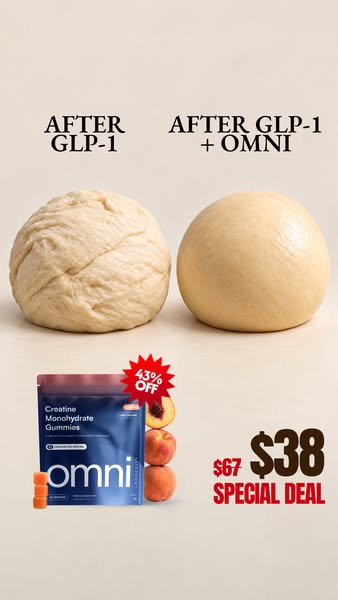 OMNI Longevity ad: Creatine Made Delicious 🍉 🍑