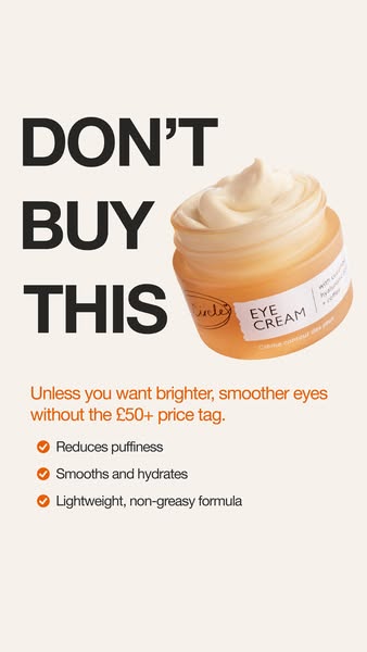UpCircle ad: "My dark circles are gone for good"☕✨