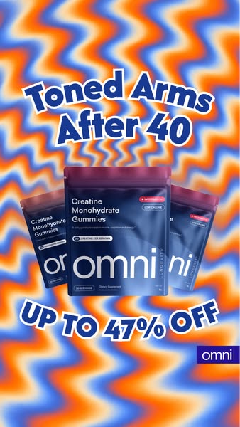 OMNI Longevity ad: Real Creatine - 47% OFF TODAY 👉