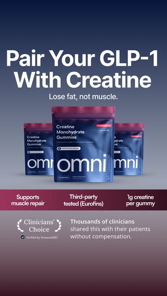 OMNI Longevity ad: Creatine Made Delicious 🍉 🍑