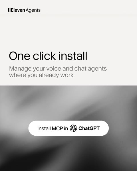 ElevenLabs ad: Build agents in plain language