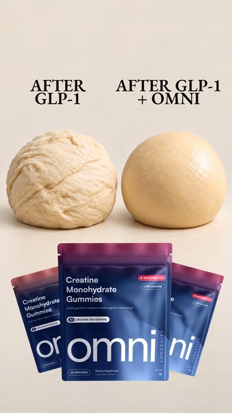 OMNI Longevity ad: Creatine Made Delicious 🍉 🍑