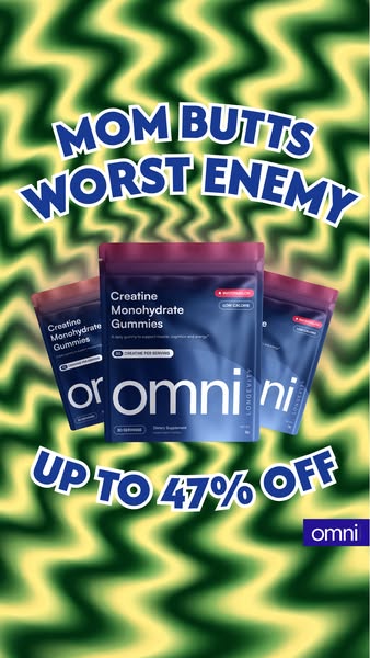 OMNI Longevity ad: Creatine Made Delicious 🍉 🍑