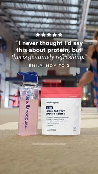 mindbodygreen ad: Light, refreshing, and packed with 22g of grass-fed protein.*