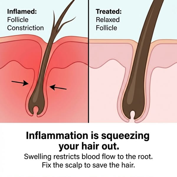 UpCircle ad: Not Dandruff? It’s Inflammation 😱