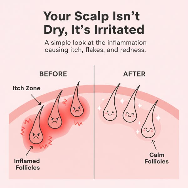 UpCircle ad: Not Dandruff? It’s Inflammation 😱