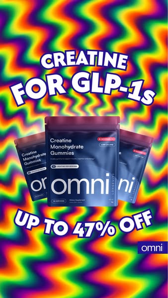 OMNI Longevity ad: Real Creatine - 47% OFF TODAY 👉