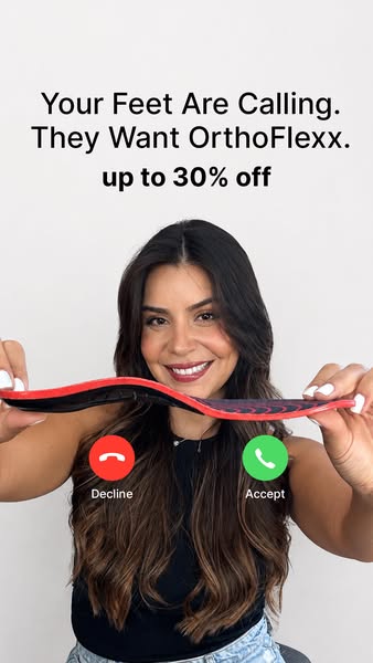 OrthoFlexx ad: Insoles For Alignment And Stability