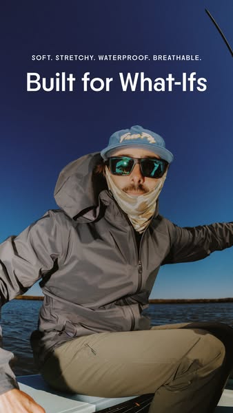 Free Fly Apparel ad: The Cloudshield Rain Jacket
