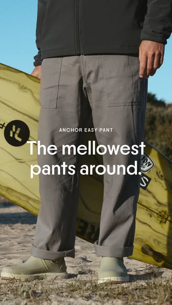 Free Fly Apparel ad: The Anchor Easy Pant