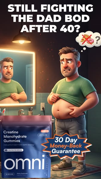 OMNI Longevity ad: Creatine Made Delicious 🍉 🍑