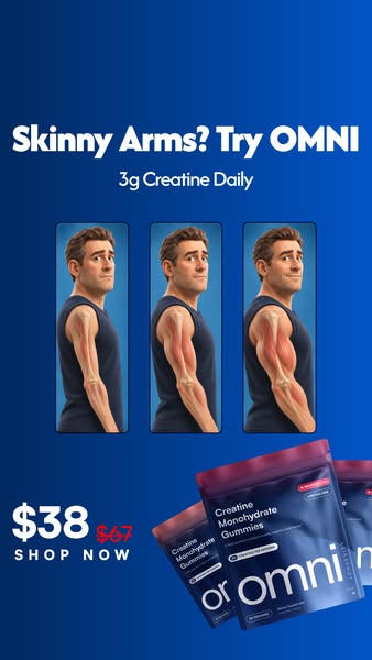 OMNI Longevity ad: Creatine Made Delicious 🍉 🍑