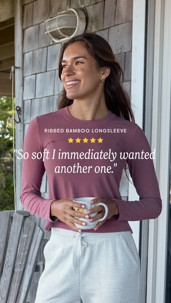 Free Fly Apparel ad: The Bamboo Ribbed Long Sleeve