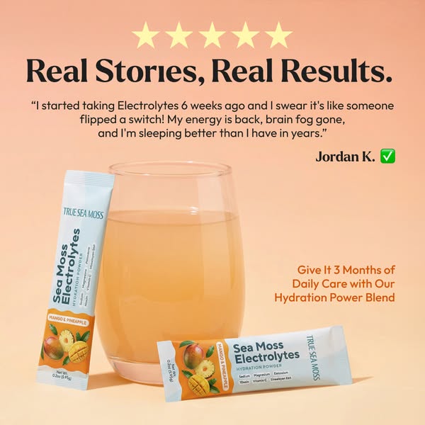 True Sea Moss Health ad: Nature's own hydration powder: Up to 40% Off + Free Gift