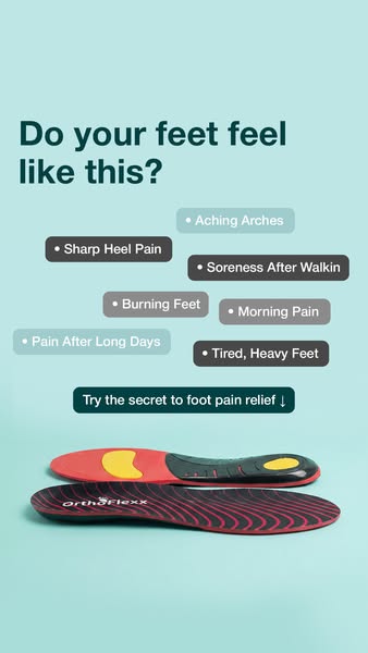 OrthoFlexx ad: Insoles For Alignment And Stability
