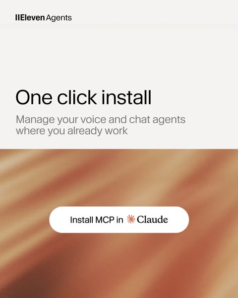ElevenLabs ad: Build agents in plain language