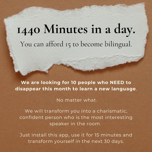 Jumpspeak ad: Learn a New Language By Actually Speaking It on Day 1