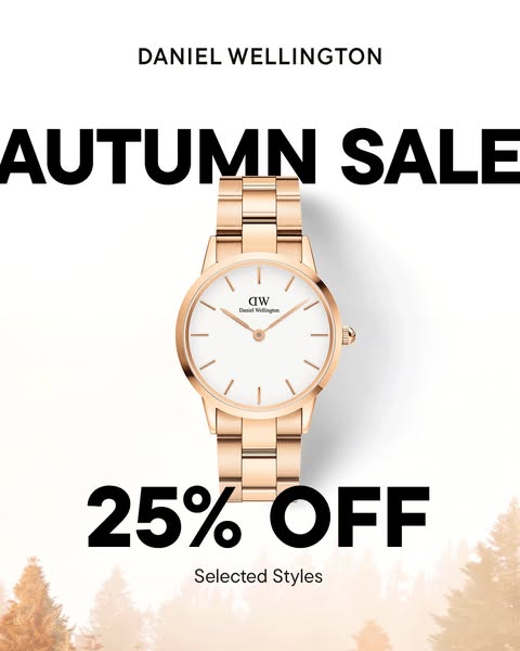 Daniel Wellington ad: A New Season, A New Look
