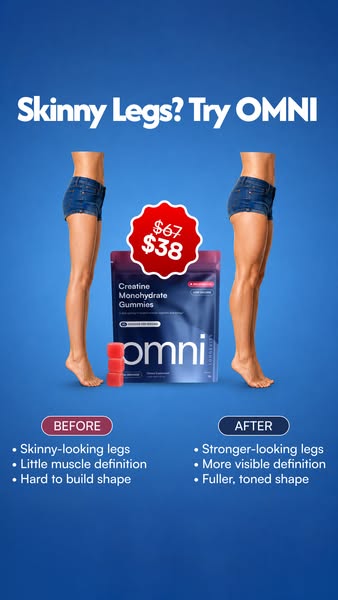 OMNI Longevity ad: Creatine Made Delicious 🍉 🍑
