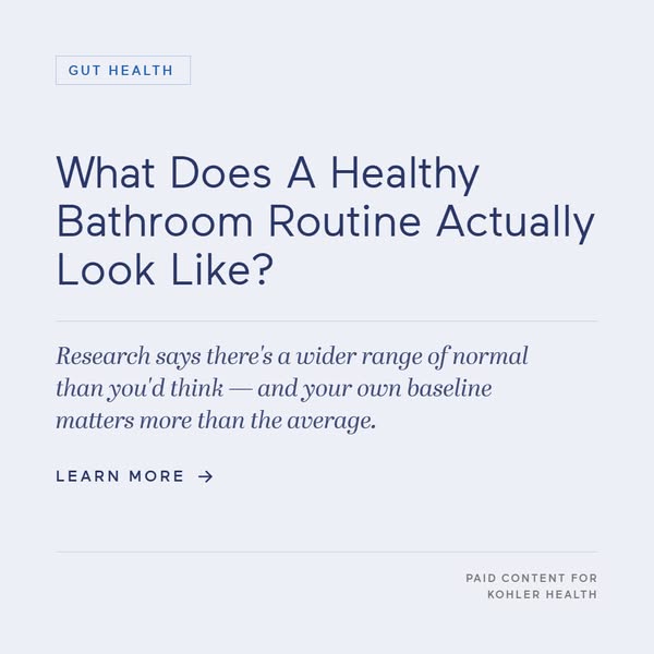 mindbodygreen ad: What Does A Healthy Bathroom Routine Actually Look Like?