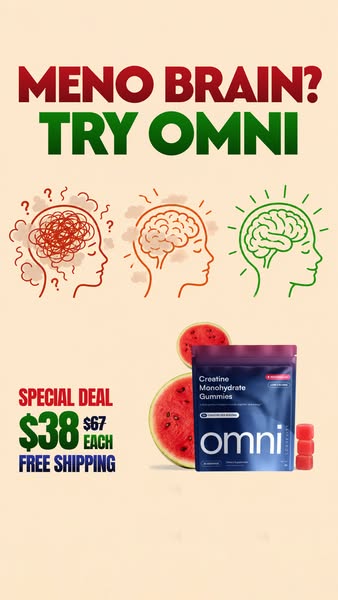 OMNI Longevity ad: Real Creatine - 43% OFF TODAY 👉