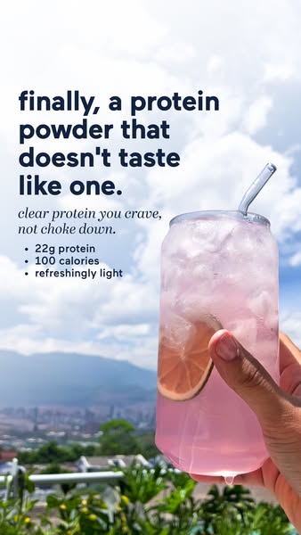 mindbodygreen ad: Your protein just got a glow-up. 💧