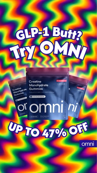 OMNI Longevity ad: Creatine Made Delicious 🍉 🍑