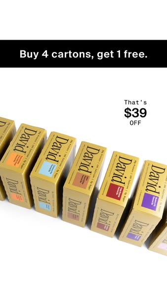 David Protein ad: 28g Protein. 150 Calories. 0g Sugar.