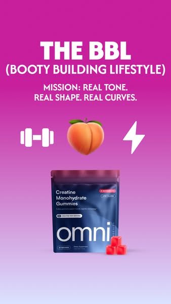 OMNI Longevity ad: Creatine Made Delicious 🍉 🍑
