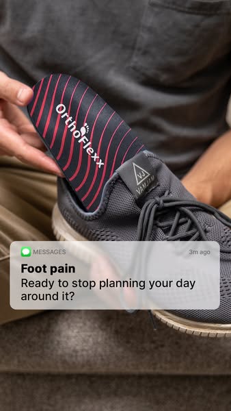 OrthoFlexx ad: Insoles For Alignment And Stability