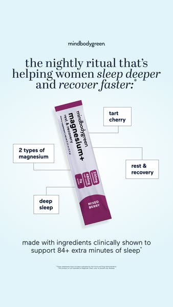 mindbodygreen ad: get the RIGHT magnesium* ✨