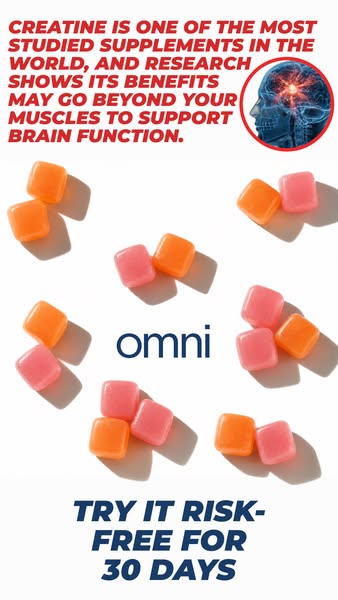 OMNI Longevity ad: Real Creatine - 43% OFF TODAY 👉
