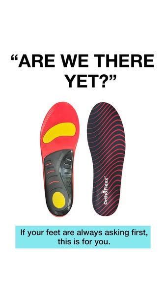 OrthoFlexx ad: Insoles For Alignment And Stability