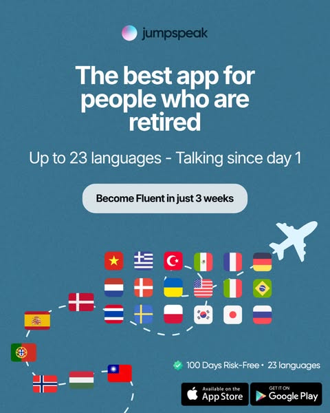 Jumpspeak ad: From Zero To Bilingual In 90 Days.
