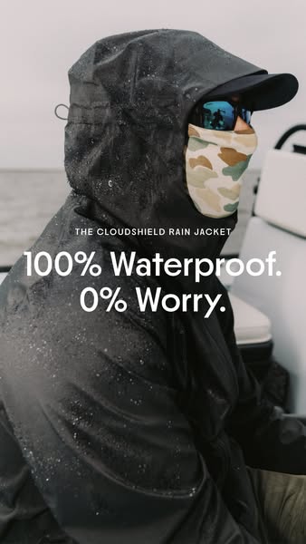 Free Fly Apparel ad: The Cloudshield Rain Jacket