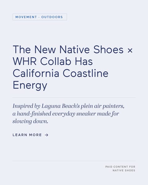 mindbodygreen ad: The Sneaker Inspired by Laguna Beach 🌊