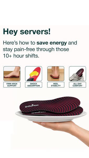 OrthoFlexx ad: Insoles For Alignment And Stability