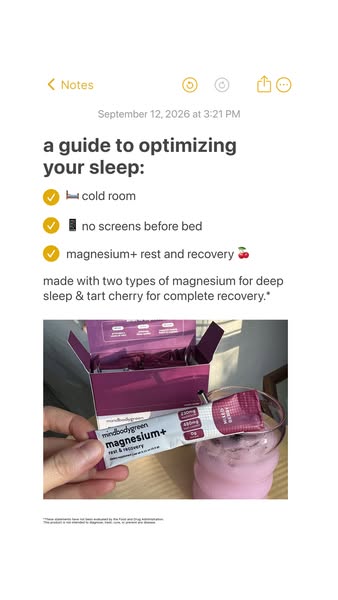 mindbodygreen ad: get the RIGHT magnesium* ✨