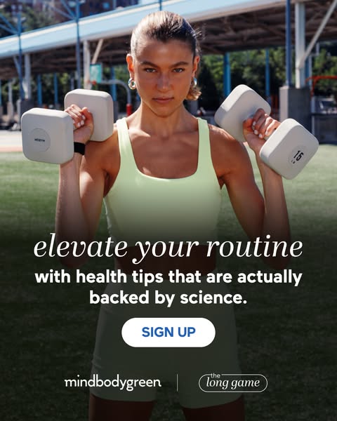 mindbodygreen ad: real talk on women's well-being.