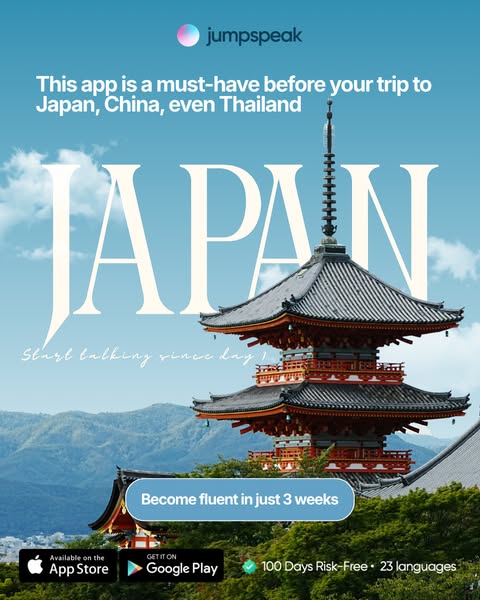 Jumpspeak ad: From Zero To Bilingual In 90 Days.