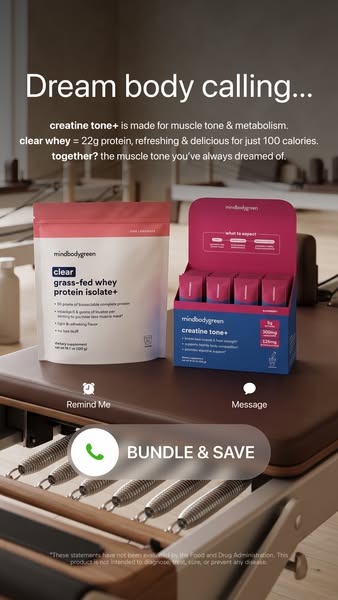mindbodygreen ad: The secret to a toned body around the clock… 🤫